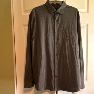 Express Button Down Dress Shirt XL - Dark Gray